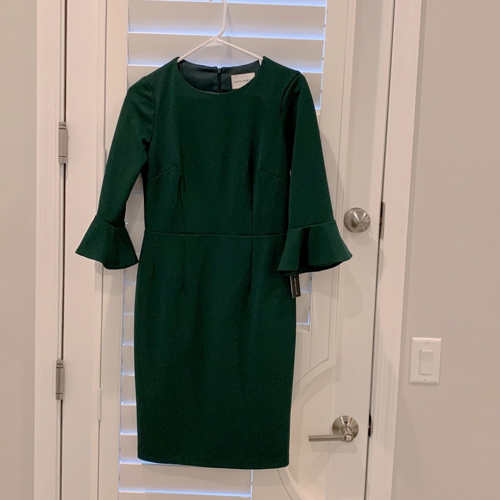 Deep green new dress- perfect for elegant occasion or work